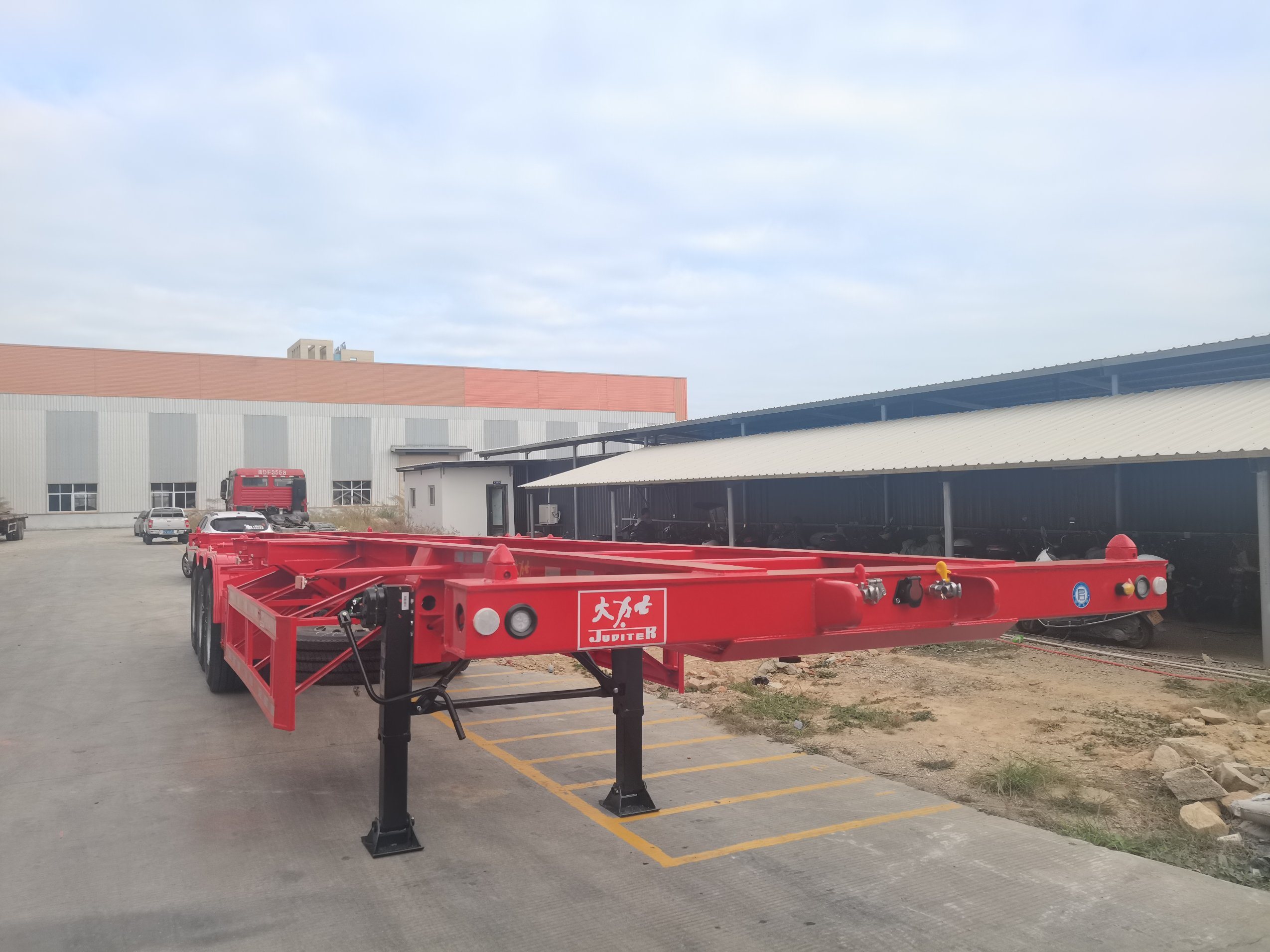 Hot Sales 45FT Container Transportation Semi Trailer with Fuwa Axle