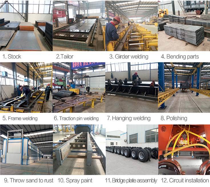 40FT Tri-Axle Skeleton Semi Trailer