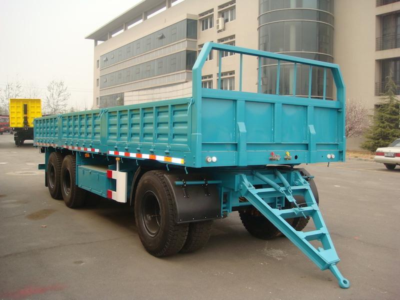 20FT 3-Axle Drawbar Trailer with Siding