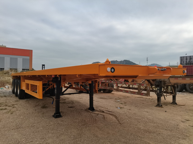 40-50 Ton Flatbed Semi - Trailer with 3 Axle