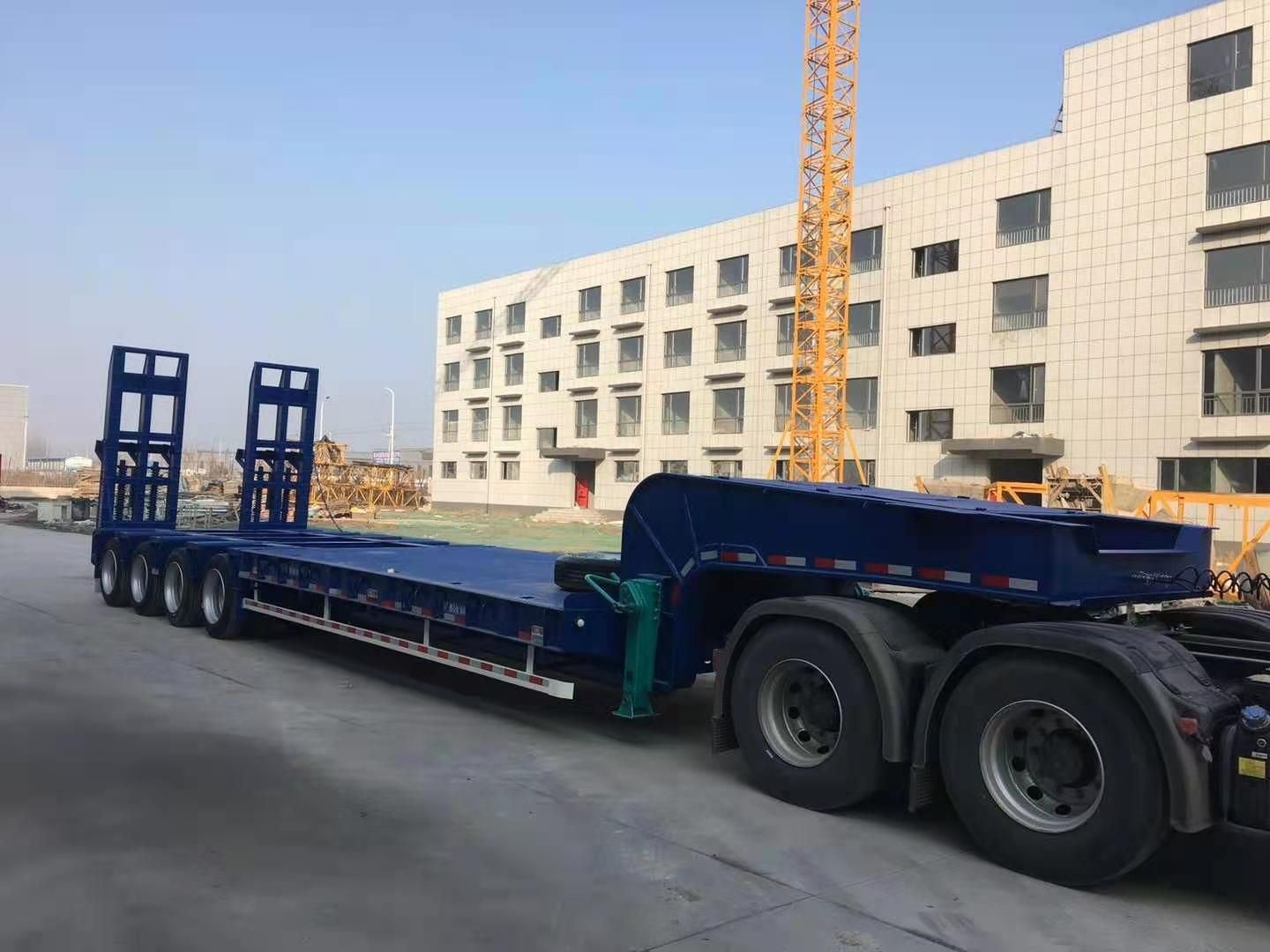 Lowbed Semi Trailer Lowboy Lowloader with 45-60 Tons Capacity
