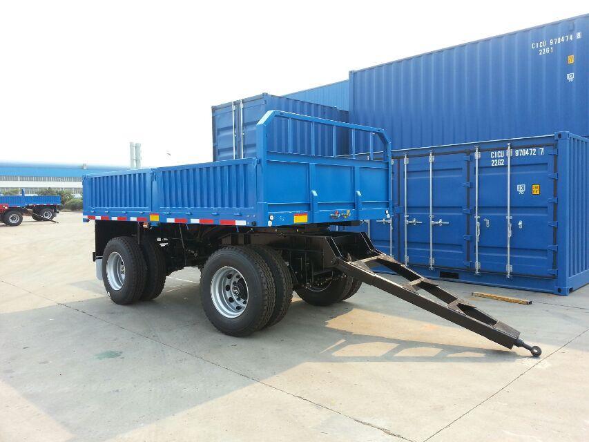 20FT 3-Axle Drawbar Trailer with Siding